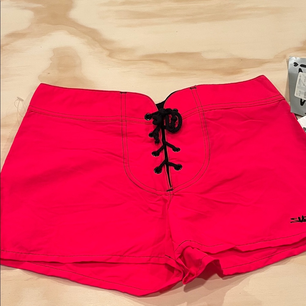 Women's Pink Swim Coverup Shorts